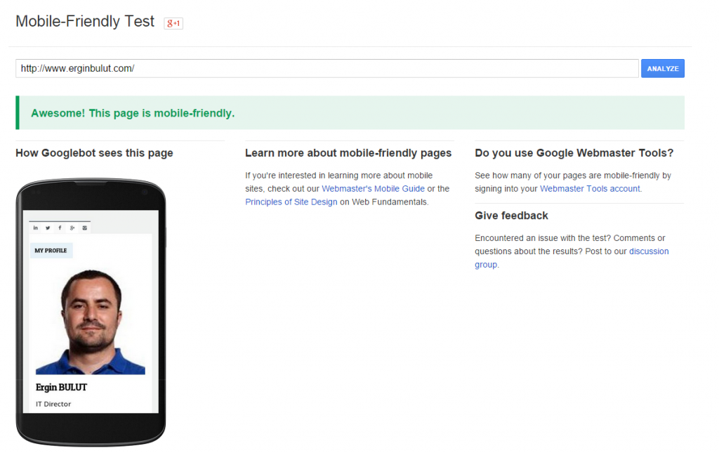 Learn more about mobile-friendly pages